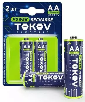 Аккумулятор TOKOV ELECTRIC TKE-NMA-HR6/B2 AA/HR6 2500мА.ч (блист.2шт) TOKOV ELECTRIC