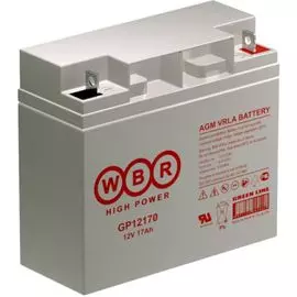 Аккумулятор WBR GP12170 12В, 18 Aч при 20-час. разряде до Uкон. - 1.75 В/Эл при 25 °С