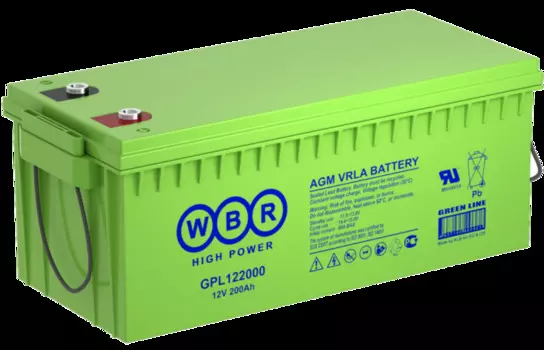 Аккумулятор WBR GPL122000 12В, 200Ач