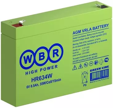 Аккумулятор WBR HR634W WBR 34Ач