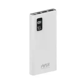 Аккумулятор внешний HIPER FAST 10000 WHITE 10000mAh, 5A, QC, PD, 3*USB, белый