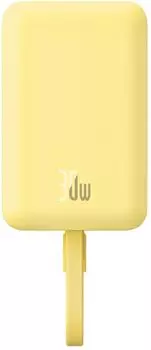 Аккумулятор внешний портативный Baseus P1002210BY23-00 Magnetic Mini Wireless Fast Charge Type-C Edition 10000mAh 30W Lemon Yellow