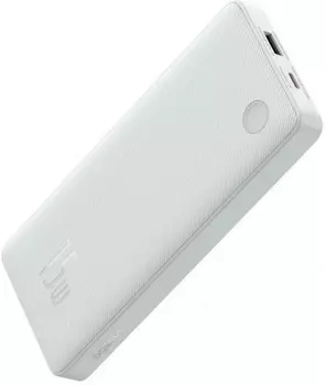 Аккумулятор внешний портативный Baseus PPAP10A P10067500213-00 Airpow Lite 10000mAh 15W с кабелем USB to Type-C 30cm Moon White
