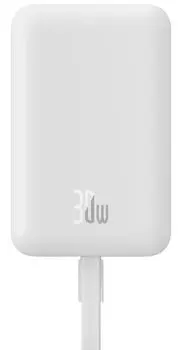 Аккумулятор внешний портативный Baseus PPCXM10T P1002210B223-00 Magnetic Mini Wireless Fast Charge Type-C Edition 10000mAh 30W Stellar White
