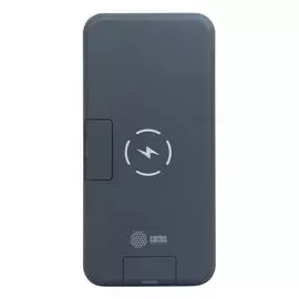 Аккумулятор внешний портативный Cactus CS-PBFSQT-10000 10000mAh 3A 1xUSB беспроводная зарядка черный