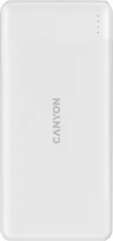Аккумулятор внешний портативный Canyon PB-109 CNE-CPB1009W 10000 мАч, QuickCharge 3.0 + PD 18W, white