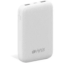 Аккумулятор внешний портативный HIPER SPX10000 white, Quick Charge 3.0, Apple:iPhone 8, iPhone 8 Plus, iPhoneХ, Macbook c USB Type-C