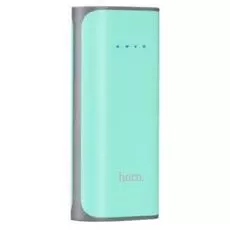 Аккумулятор внешний портативный Hoco B21-5200 6957531049661 5200мА/ч,USB, 1A, циан