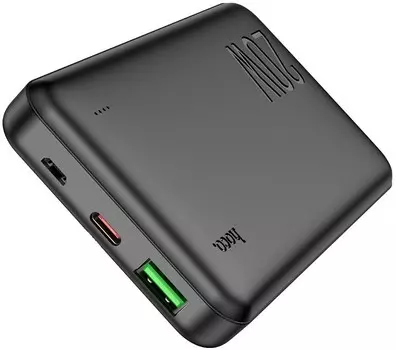 Аккумулятор внешний портативный Hoco J87 TACKER 10000mAh QC3.0/PD3.0 20W 3A USB-A/USB-C черный