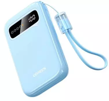 Аккумулятор внешний UGREEN CD384 45423_ 10000mAh Mini Quick Charging 20W Power Bank. цвет: синий