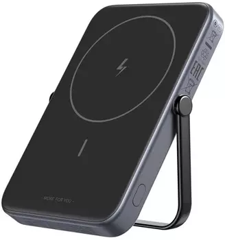 Аккумулятор внешний UGREEN PB571 35605B UNO 5000mAh MIni Magnetic Wireless 20W Power Bank. Цвет: серый