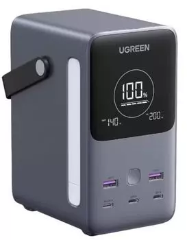 Аккумулятор внешний UGREEN PB770 48000mAh 300W Fast Charging Power Bank, цвет: серый