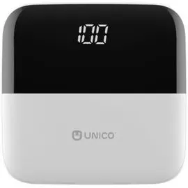 Аккумулятор внешний Unico PB10000UNC 10000Mah, вх. Micro USB, 2*Type-C, вых. 2*USB, вх.5В 2А, вых 5В 2А, электронный дисплей, литий-полимерный, белый