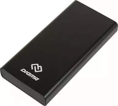 Аккумулятор внешний универсальный Digma DGPD100WCABK Li-Pol, 38400mAh, 5A, QC PD 100W, 2*USB A, USB Type-C, черный (1473846)