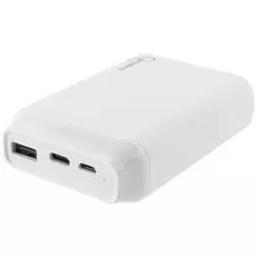 Аккумулятор внешний универсальный Gembird GPB-101C белый, 10000мА/ч, USB, type-c, 2.1A