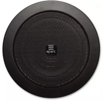 Акустическая система BIAMP CM3T-BL (APART) пассивная широкопол. потолочная. 3"НЧ-ВЧ. 120 Гц-18 кГц. 20 Вт (16 Ом). Euroblock. Форма: круглая. Цвет: чё