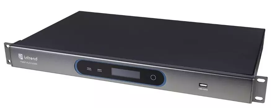 Аудиопроцессор INTREND FLEX 1208D цифровой, 12x8 аналоговых входов/выходов, ПО свободной конфигурации, AEC, AFS, ANC, Dante 32x32, USB 2x2, 8 портов G