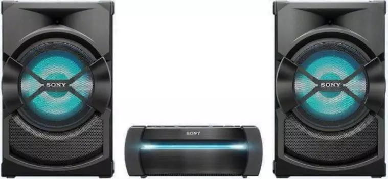 Аудиосистема Sony SHAKEX30HN+SSSHAKEX30P черная CD CDRW DVD DVDRW BR FM USB BT