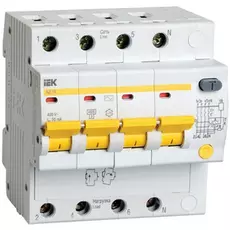 Автоматический выключатель дифф. тока (АВДТ) IEK MAD10-4-040-C-100 АД14 4Р 40А 100мА