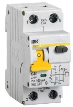 Автомат дифференциальный IEK MAD22-5-040-C-100 KARAT 32 C40 100мА тип A
