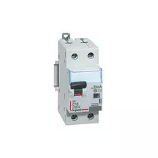 Автоматический выключатель дифф. тока (АВДТ) Legrand 411002 DX 6000 - 10 кА - тип характеристики С, 1П+Н, 230 В~, 16 А, тип AС, 30 мА, 2 модуля