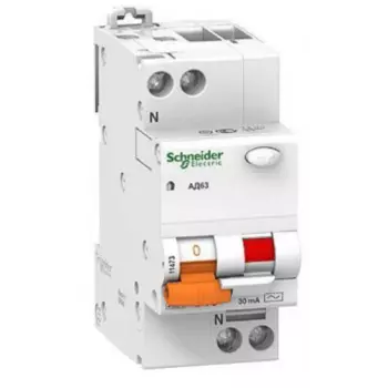 Автомат дифференциальный Schneider Electric 11475 АД63 1П+Н 40A 30MA C