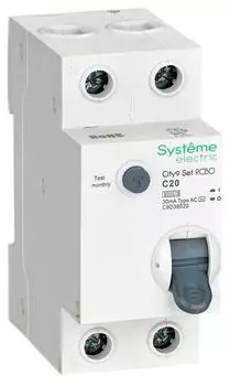 Автомат дифференциальный Systeme Electric C9D36620 City9 Set 1P+N С 20А 6kA 30мА Тип-AС 230В