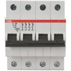 Автоматический выключатель ABB 2CDS254001R0104 S204 4P 10A (C) 6kA