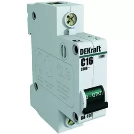 Автоматический выключатель DEKraft 11012DEK ВА-101 1Р 63А (B) 4,5кА