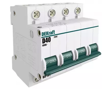 Автоматический выключатель DEKraft 11047DEK ВА-101 4Р 50А (B) 4,5кА