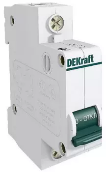 Автоматический выключатель DEKraft 11052DEK ВА-101 - 1P, тип хар-ки C, 6 А, 230 В AC, 4.5кА