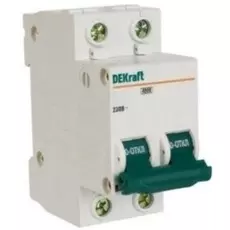 Автоматический выключатель DEKraft 11068DEK ВА-101 - 2P, тип хар-ки C, 25 А, 230 В AC, 4.5кА