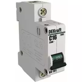 Автоматический выключатель DEKraft 11104DEK ВА-101 1Р 25А (D) 4,5кА