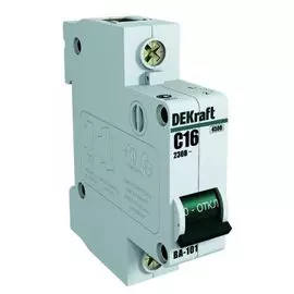 Автоматический выключатель DEKraft 11105DEK ВА-101 - 1P, тип хар-ки D, 32 А, 230 В AC, 4.5кА