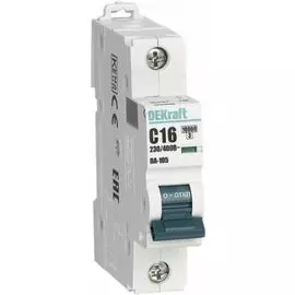 Автоматический выключатель DEKraft 13154DEK ВА-105 1P C кривая 20A 10кА