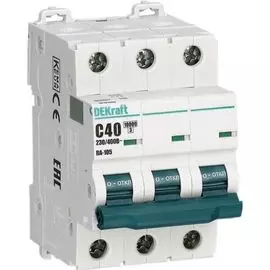 Автоматический выключатель DEKraft 13180DEK ВА-105 3P C кривая 32A 10кА