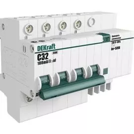 Автоматический выключатель DEKraft 15047DEK дифференциальный ДИФ-101 4Р 40А 300мА тип AC (С) 4,5кА