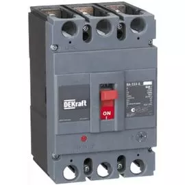 Автоматический выключатель DEKraft 21137DEK ВА-333 силовой 3P 200А c Ir=160А-200А 50кА