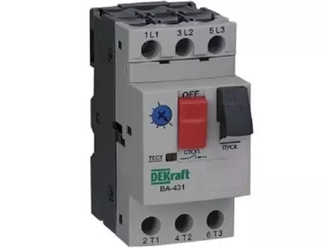 Автоматический выключатель DEKraft 21230DEK защ. двиг. 3P 9,0-14,0A 15кА ВА-431