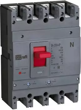 Автоматический выключатель DEKraft 28139DEK cиловой 4P 630A 50кА ВА-335А