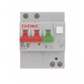 Автоматический выключатель дифф. тока (АВДТ) DKC MDV63-23C50-A 6kA, тип характеристики C, 1P+N, 50A, тип A, 4 модуля, "YON"