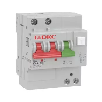 Автоматический выключатель дифф. тока (АВДТ) DKC MDV63-24C63-A 6kA, тип характеристики C, 1P+N, 63A, тип A, 4 модуля, "YON"