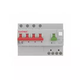 Автоматический выключатель дифф. тока (АВДТ) DKC MDV63-41C10-A 6kA, тип характеристики C, 3P+N, 10A, тип A, 7 модулей, "YON"