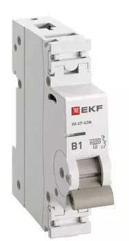 Автоматический выключатель EKF M634101B 1P 1А (В) 4,5kA ВА 47-63N PROxima