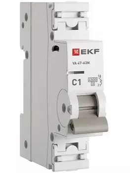 Автоматический выключатель EKF M634101C 1P 1А (C) 4,5kA ВА 47-63N PROxima