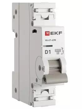 Автоматический выключатель EKF M634101D 1P 1А (D) 4,5kA ВА 47-63N PROxima