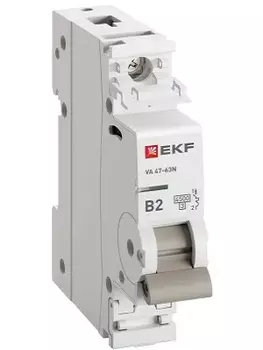 Автоматический выключатель EKF M634102B 1P 2А (В) 4,5kA ВА 47-63N PROxima