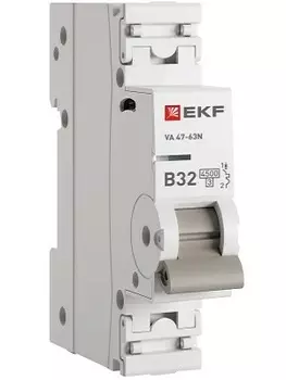 Автоматический выключатель EKF M634132B 1P 32А (В) 4,5kA ВА 47-63N PROxima