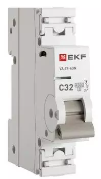 Автоматический выключатель EKF M634132C 1P 32А (C) 4,5kA ВА 47-63N PROxima