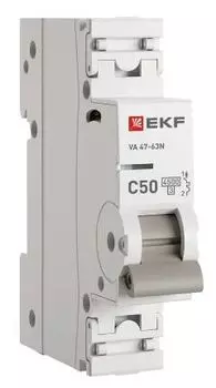 Автоматический выключатель EKF M634150C 1P 50А (C) 4,5kA ВА 47-63N PROxima